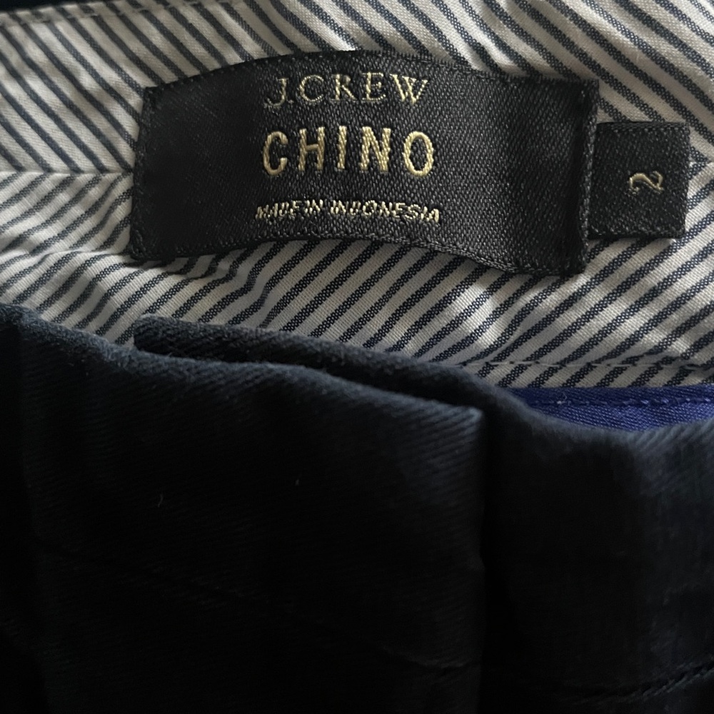 J Crew Chino navy shorts size 2 - Picture 3 of 4